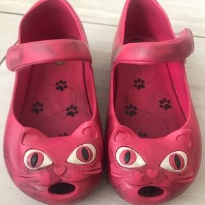 Mini melissa cat shoes